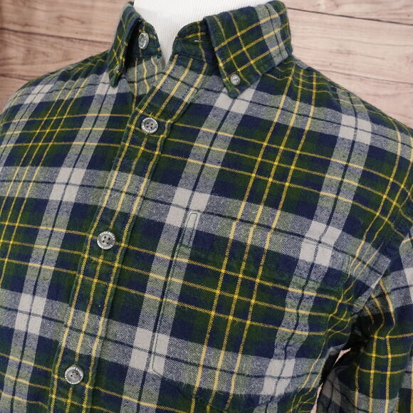 EDDIE BAUER RELAXED FIT PLAID FLANNEL BUTTON DOWN SHIRT MEN SZ L LARGE - Picture 2 of 6